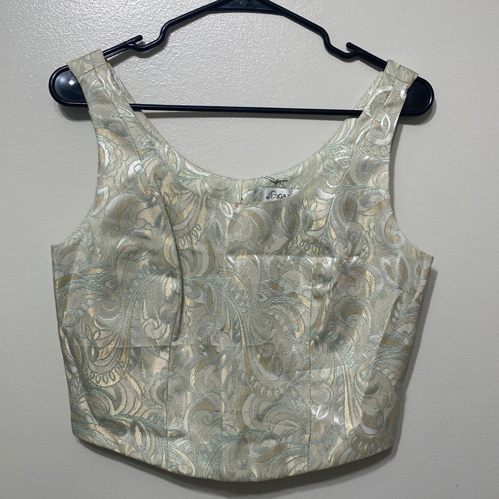 Green Corset Top